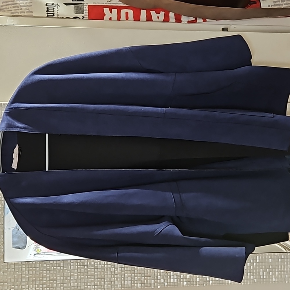 Faux suede kimono style cardi